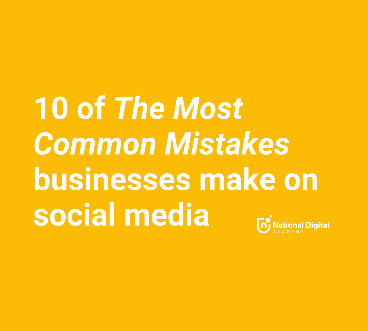 what are the most common social media mistakes